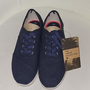 Toms Women's Navy Cordones boardwalk Platform Shoes